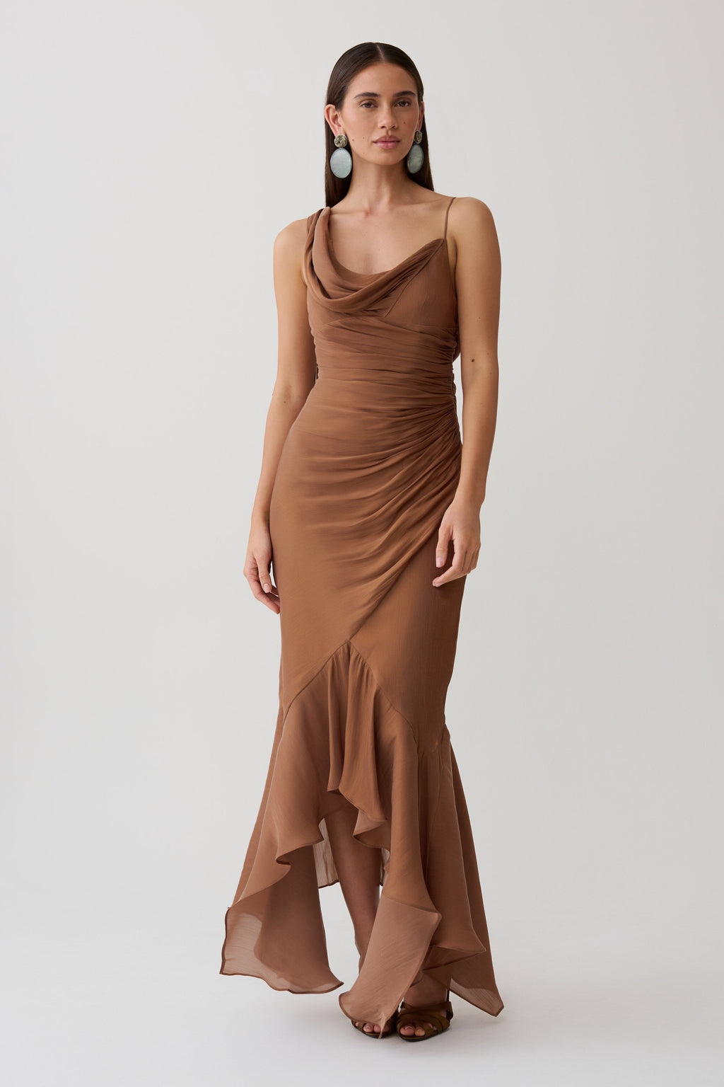 Dulce | vestido largo drapeado