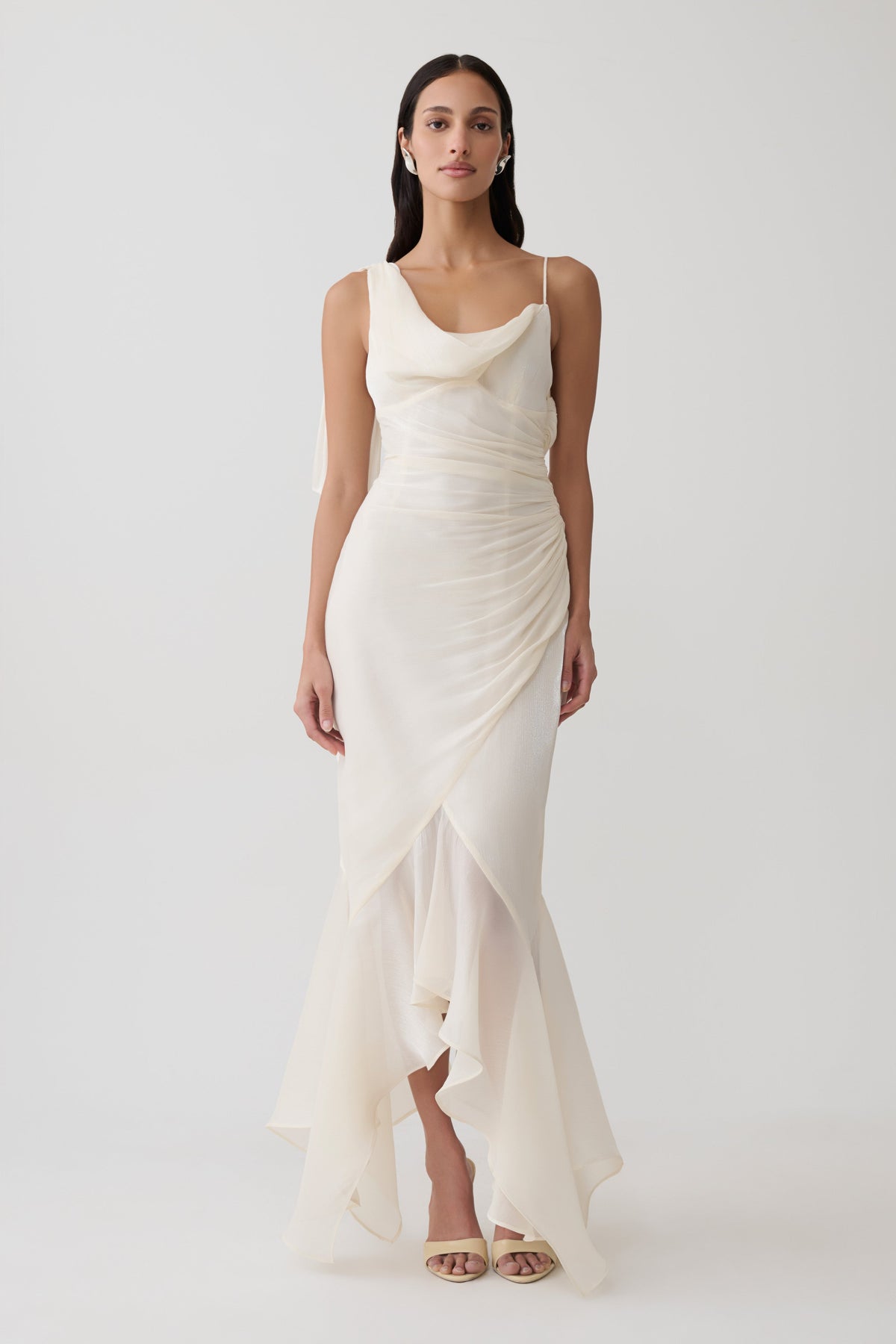 Dulce | vestido largo drapeado