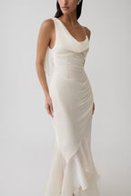 Dulce | vestido largo drapeado