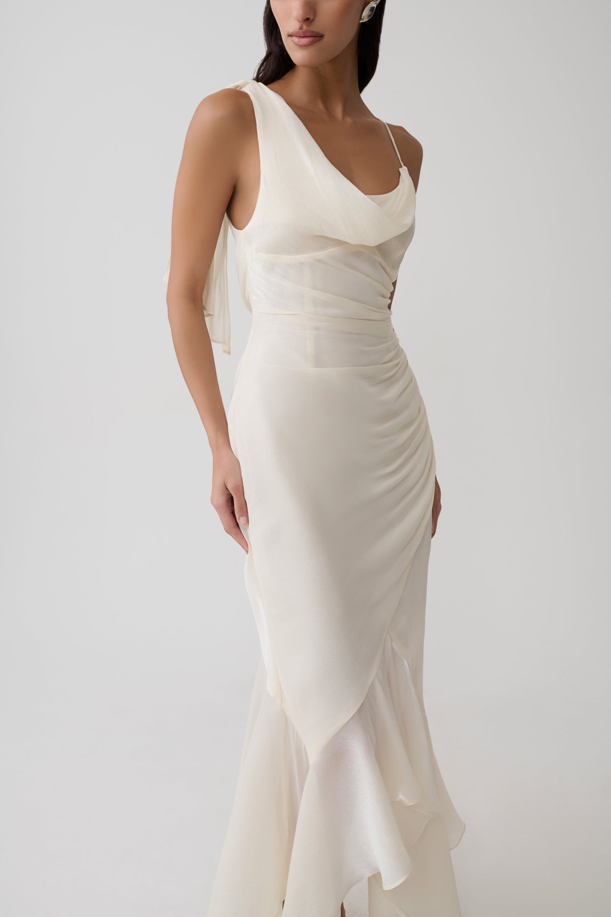 Dulce | vestido largo drapeado