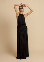 Fluido | vestido largo halter