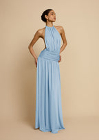 Fluido | vestido largo halter