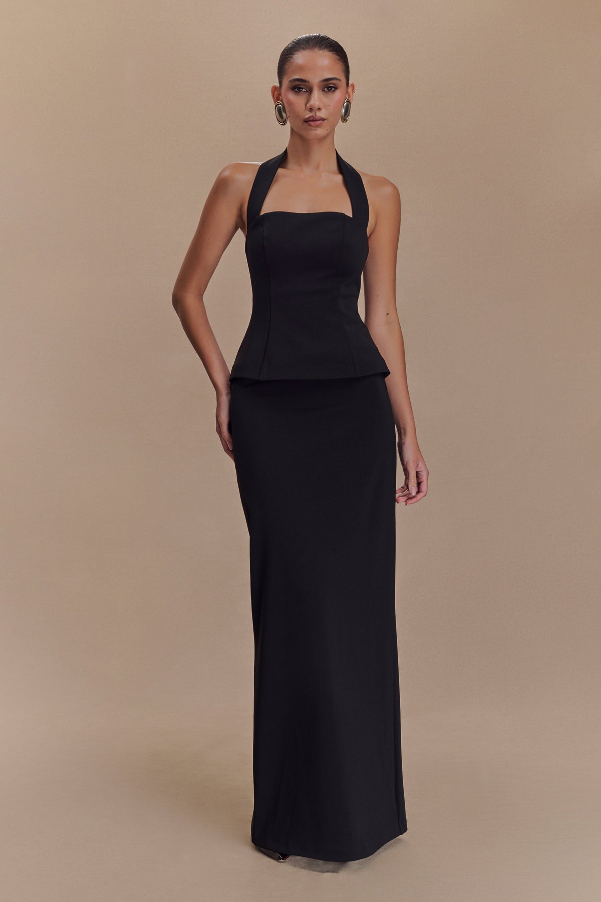 Bertie | vestido largo halter