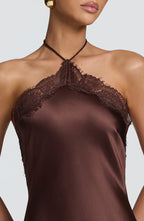 Agnetha | vestido largo halter