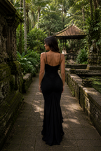 Edith | vestido largo negro