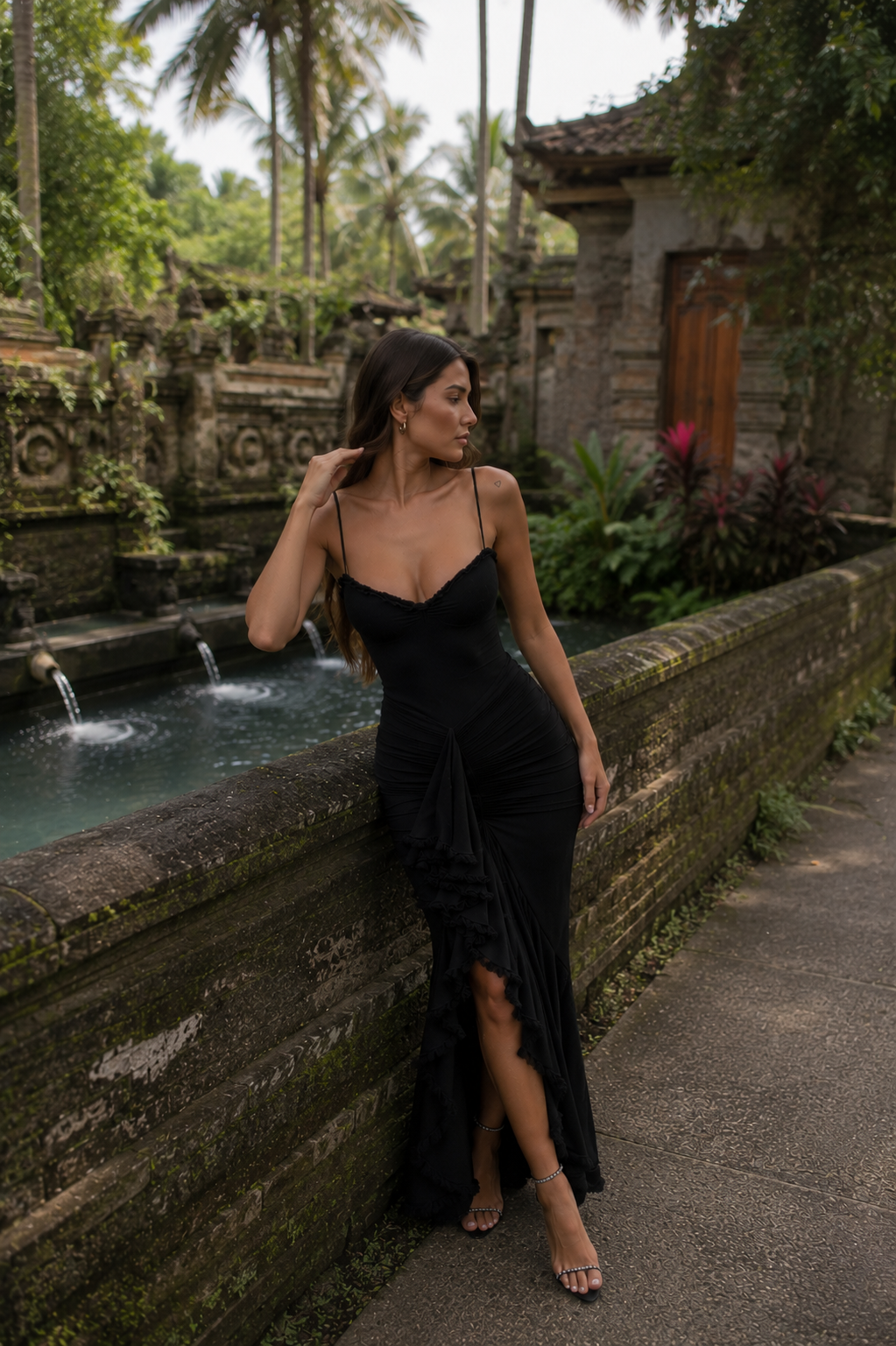 Edith | vestido largo negro