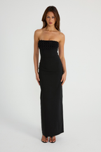 Margo | vestido largo sin tirantes