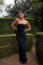 Margo | vestido largo sin tirantes