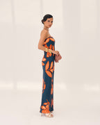Orfila | vestido floral sin tirantes