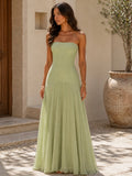 Almudena | vestido largo plisado