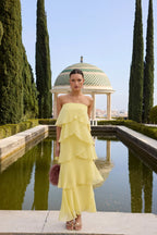 Khayal | vestido largo con olanes