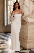 Irmina | vestido recto sin tirantes