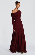 Rafaela | vestido maxi asimétrico