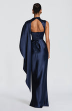 Avendra | vestido maxi capa