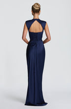 Avielle | vestido maxi de cuello alto