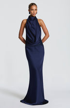 Armelle | vestido maxi drapeado