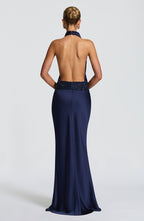 Armelle | vestido maxi drapeado