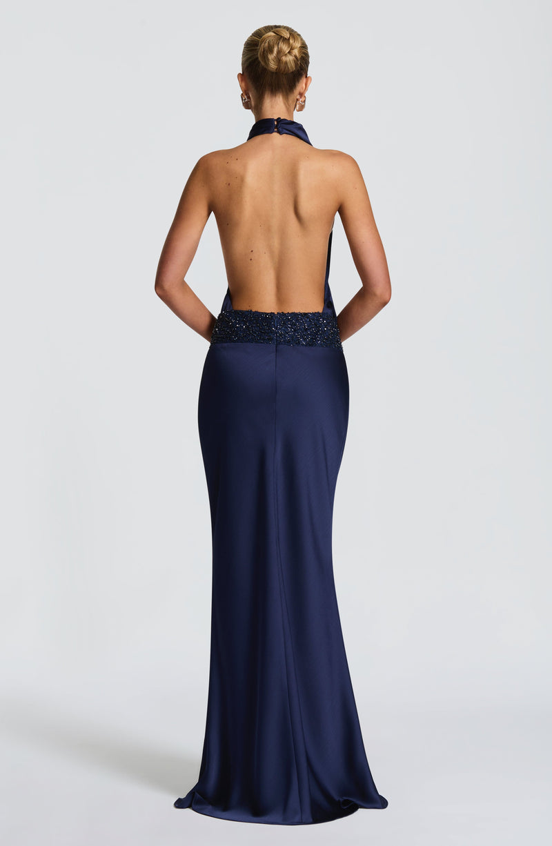 Armelle | vestido maxi drapeado