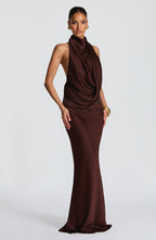Armelle | vestido maxi drapeado