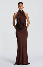 Armelle | vestido maxi drapeado