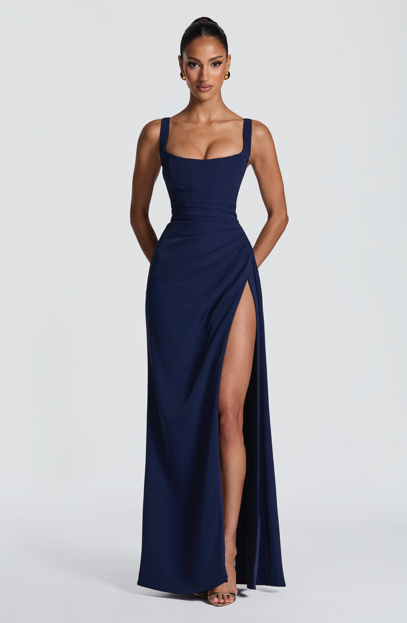 Laleh | vestido maxi cuello cuadrado