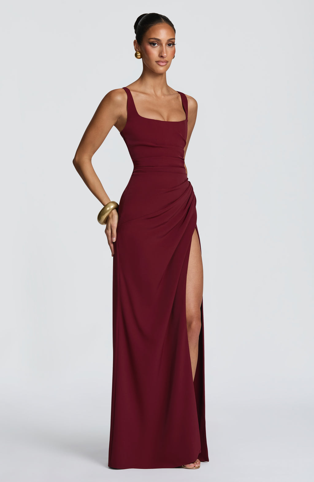 Laleh | vestido maxi cuello cuadrado