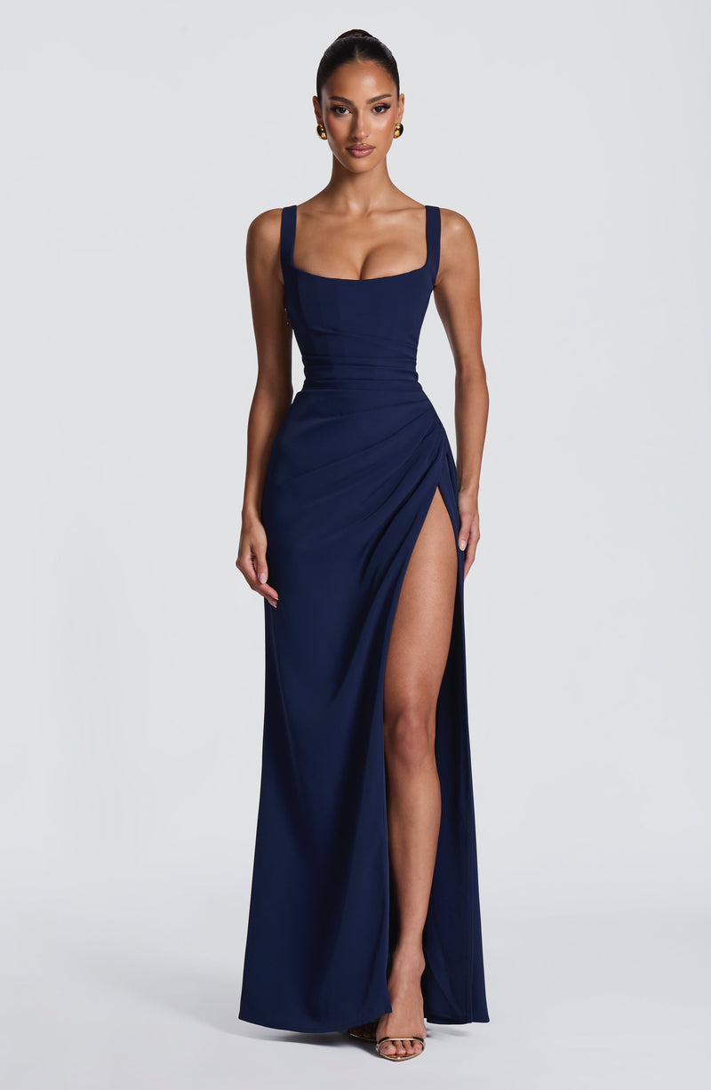Laleh | vestido maxi cuello cuadrado