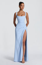 Laleh | vestido maxi cuello cuadrado