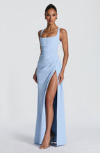 Laleh | vestido maxi cuello cuadrado
