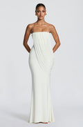 Chapala | vestido maxi drapeado
