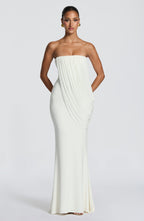 Chapala | vestido maxi drapeado