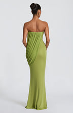 Chapala | vestido maxi drapeado