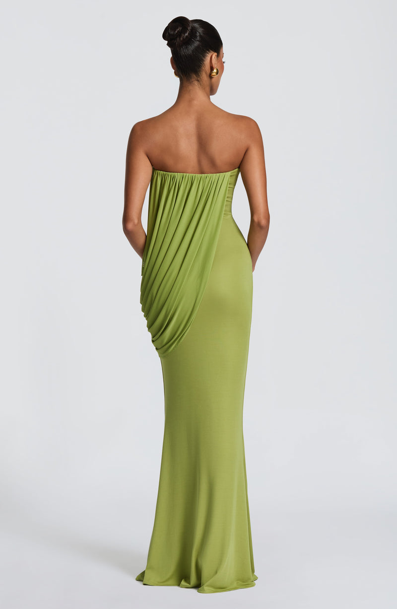 Chapala | vestido maxi drapeado