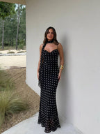 Vestido midi de lunares, séptima vista