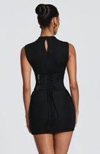 Soline | vestido mini de cuello alto