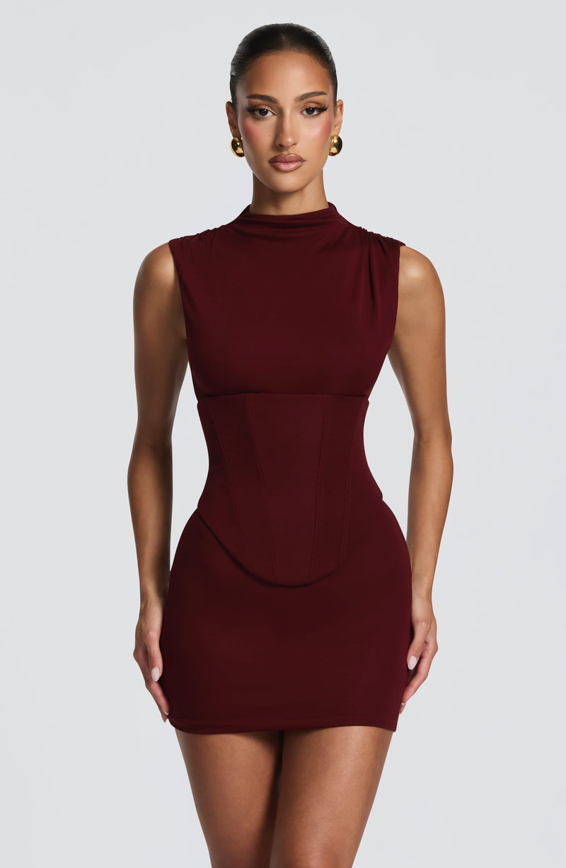 Soline | vestido mini de cuello alto