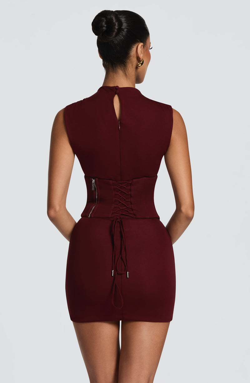 Soline | vestido mini de cuello alto