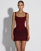 Leonor | vestido corsé con brillo